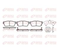 Pastillas de freno Eje delantero 0724.02 REMSA para MITSUBISHI SUZUKI DAIHATSU