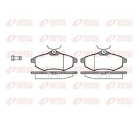 Pastillas de freno Eje delantero 0881.00 REMSA para CITROËN C3 I C3 Pluriel C2