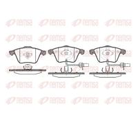 Pastillas de freno Eje delantero 0964.12 REMSA para AUDI SEAT