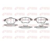 Pastillas de freno Eje delantero 1030.01 REMSA para VW SKODA AUDI SEAT
