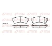 Pastillas de freno Eje delantero 1196.02 REMSA para MAZDA 6 Hatchback 6 Sedán
