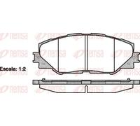 Pastillas de freno Eje delantero 1234.00 REMSA para TOYOTA RAV 4 III PRIUS PLUS
