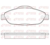 Pastillas de freno Eje delantero 1323.00 REMSA para PEUGEOT 308 I 308 SW I 5008