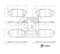FEBI BILSTEIN 179955 Juego de pastillas de freno