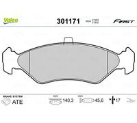 Pastillas de freno Eje delantero 301171 VALEO para FORD FIESTA III FIESTA IV KA