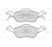 VALEO Pastillas de freno Essential 301317 – Eje delantero, ECE‑R90 – Juego de 4 para Ford Focus
