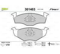 Valeo Pastillas de freno Essential 301403 - Juego de 4 pastillas, eje delantero, ECE-R90