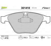 Valeo Pastillas de Freno Essential 301410, Juego de 4 Pastillas, Eje Delantero - Certificación ECE-R90