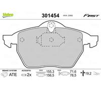 VALEO Pastillas de freno Essential 301454 – Juego de 4 pastillas (Eje delantero, ECE-R90)