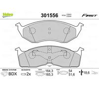 Pastillas de freno Eje delantero 301556 VALEO para CHRYSLER DODGE PLYMOUTH