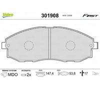 Pastillas de freno Eje delantero 301908 VALEO para HYUNDAI H-1 / STAREX Autobús