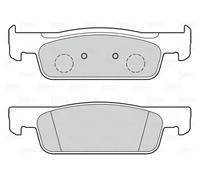 VALEO Pastillas de freno Essential 302150, Juego de 4 pastillas Eje delantero - Certificación ECE-R90