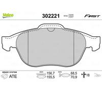 Pastillas de freno Eje delantero 302221 VALEO para RENAULT SCÉNIC I Monospace