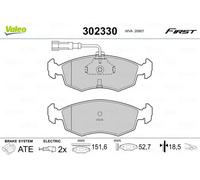 VALEO Juego de 4 pastillas de freno para FIAT: Punto, Palio, Linea, Strada, Siena, Albea (Ref: 302330)