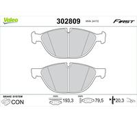 Pastillas de freno Eje delantero 302809 VALEO para BMW X5 X6
