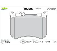 Pastillas de freno Eje delantero 302909 VALEO para MERCEDES-BENZ SL CLASE S CLS