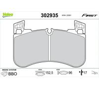 VALEO 302935 Juego de pastillas de freno