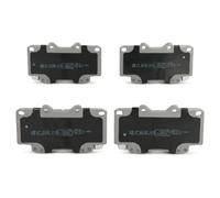 Pastillas de freno Eje delantero 50-02-226 ASHIKA para TOYOTA HILUX VII Pick-up