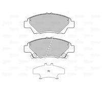 Pastillas de freno Eje delantero 601379 VALEO para HONDA JAZZ III JAZZ IV