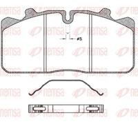 REMSA Juego de pastillas de freno Delantero JCA 658.00 Juego de pastillas de freno Compatible con RENAULT TRUCKS Midlum, MAN L 2000, IVECO EuroCargo I-III, DAF LF 45