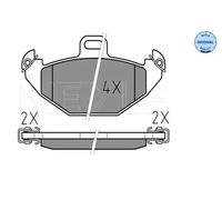 Pastillas de freno Eje trasero 025 219 6514 MEYLE para RENAULT LAGUNA I