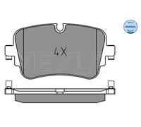 MEYLE Juego de 4 pastillas de freno para AUDI: A6, SQ7, Q7, e-tron, S6, A8, Q8, S7, A7, SQ8, S8 & VOLKSWAGEN: Touareg (Ref: 025 223 0717)