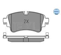 MEYLE Juego de 4 pastillas de freno para AUDI: A6, A4, SQ7, S5, Q5, Q7, RS5, A8, A5, RS4, S4, SQ5, A7 & VOLKSWAGEN: Touareg (Ref: 025 223 0817)