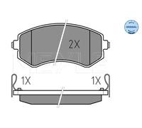 Pastillas de freno Eje trasero 025 235 0216/W MEYLE para NISSAN ALMERA I