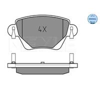 MEYLE Juego de 4 pastillas de freno para FORD: Mondeo & RENAULT: Kangoo & JAGUAR: X-Type (Ref: 025 235 5717)