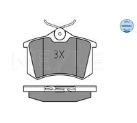 MEYLE Juego de 4 pastillas de freno para VOLKSWAGEN: Polo & SKODA: Fabia & SEAT: Cordoba, Ibiza (Ref: 025 238 2317/W)