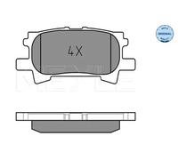 Pastillas de freno Eje trasero 025 239 6715 MEYLE para LEXUS RX