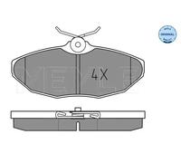 MEYLE Juego de 4 pastillas de freno para JAGUAR: XJ, S-Type (Ref: 025 241 9017)
