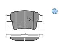 Pastillas de freno Eje trasero 025 245 4016 MEYLE para CITROËN