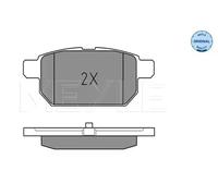 Pastillas de freno Eje trasero 025 252 5814/W MEYLE para SUZUKI SWIFT IV VITARA