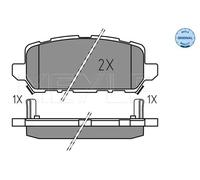 Pastillas de freno Eje trasero 025 259 4717 MEYLE para HONDA HR-V e:Ny1