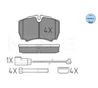 Pastillas de freno Eje trasero 025 291 2320/W MEYLE para FORD TRANSIT Furgoneta