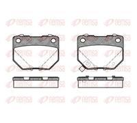 REMSA Juego de pastillas de freno Trasero con contacto avisador de desgaste con accesorios 0365.21 Juego de pastillas de freno Compatible con SUBARU IMPREZA Sedán GD IMPREZA Ranchera familiar GG