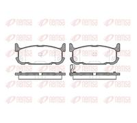 Pastillas de freno Eje trasero 0853.12 REMSA para MAZDA MX-5 II