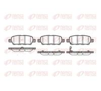 REMSA Pastillas Freno Trasero para Nissan Qashqai + 2 I X-Trail Renault Koleos