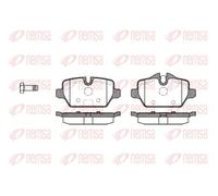 Pastillas de freno Eje trasero 1132.00 REMSA para MINI BMW