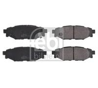 FEBI BILSTEIN Juego de 4 pastillas de freno para SUBARU: Legacy, Forester, XV, Impreza, BRZ & TOYOTA: GT 86 (Ref: 116274)