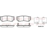 Pastillas de freno Eje trasero 1239.02 REMSA para HYUNDAI H-1 / STAREX Autobús