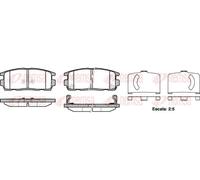 Pastillas de freno Eje trasero 1260.12 REMSA para OPEL CHEVROLET