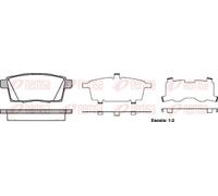 Pastillas de freno Eje trasero 1268.00 REMSA para MAZDA FORD USA