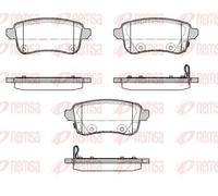 Pastillas de freno Eje trasero 1387.02 REMSA para RENAULT ZOE TALISMAN CAPTUR II