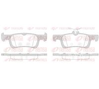 Pastillas de freno Eje trasero 1563.00 REMSA para PEUGEOT 308 II 308 SW II