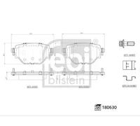 FEBI BILSTEIN 180630 Juego de pastillas de freno