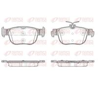 Pastillas de freno Eje trasero 1897.00 REMSA para VW SKODA AUDI SEAT CUPRA FORD