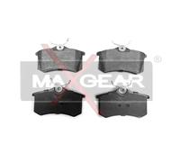 Pastillas de freno Eje trasero 19-0428 MAXGEAR para RENAULT CITROËN SEAT VW AUDI