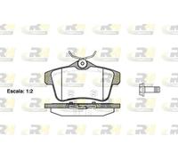 Pastillas de freno Eje trasero 21418.00 ROADHOUSE para CITROËN PEUGEOT DS